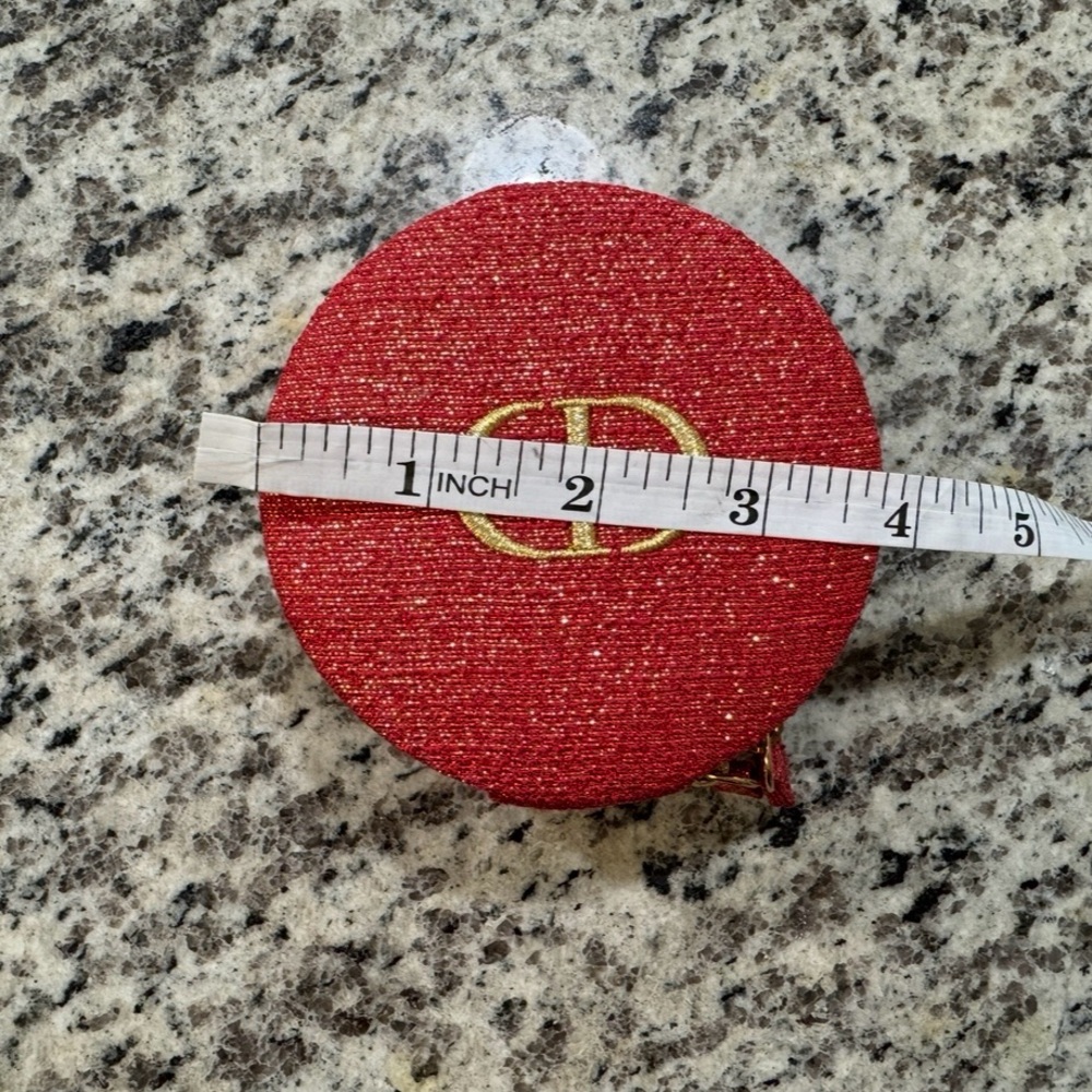 Dior Beauty Red and Gold Jewelry Zip Case - Picture 8 of 9